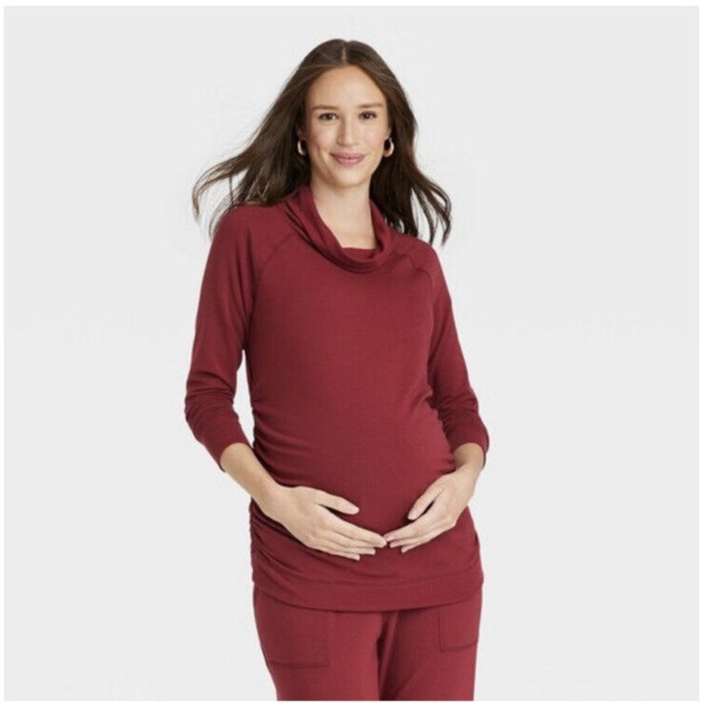 Isabel Maternity by Ingrid & Isabel Pullover Maternity Long Sleeve Top Small